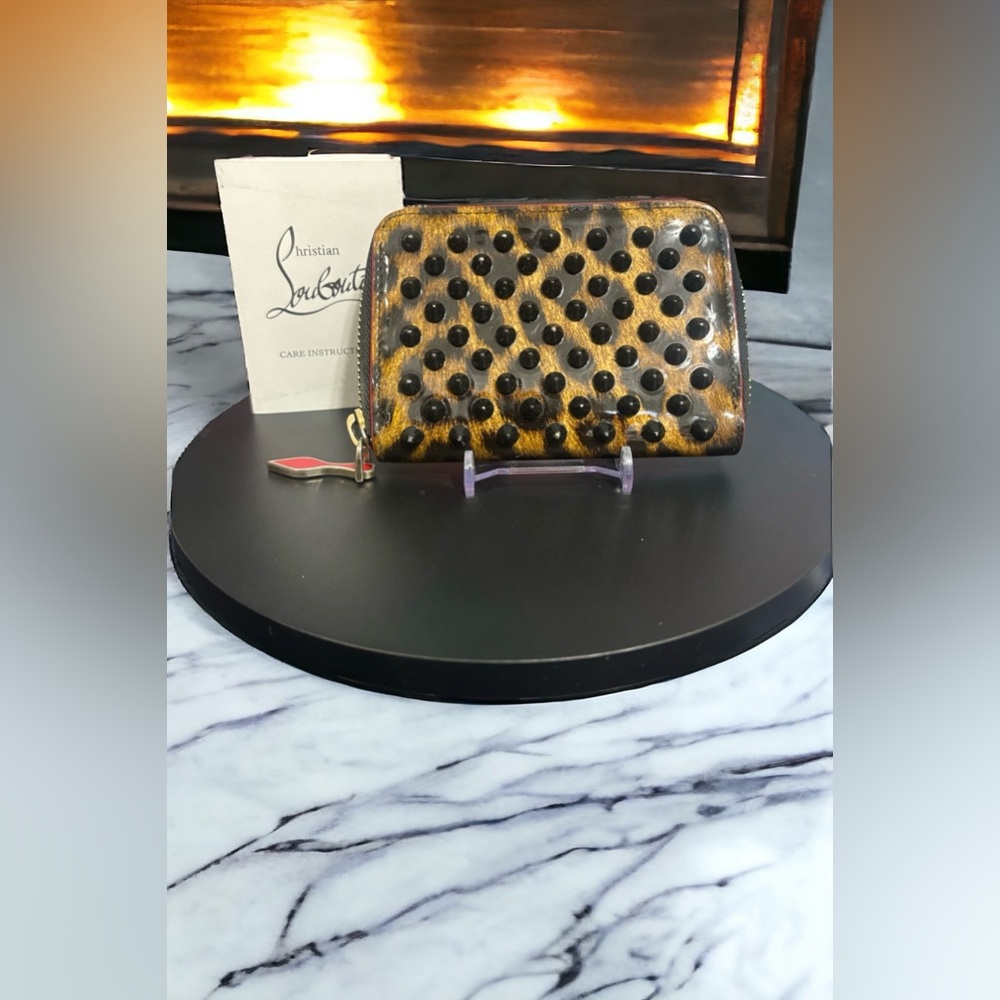 Christian Louboutin Leopard Spike Wallet